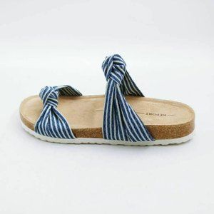 Report Womens Babina Slide Sandals Blue 6‎ New